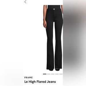 Frame Denim Women's Flare Black Jeans